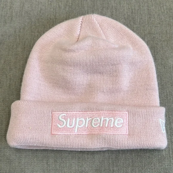 Light Pink Supreme Beanie - Picture 1 of 5